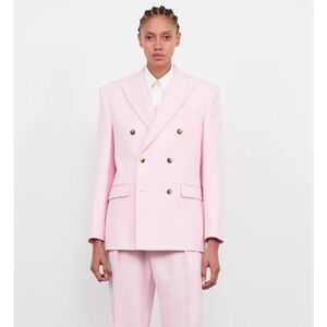 Wardrobe NYC blazer and low rise short suite M